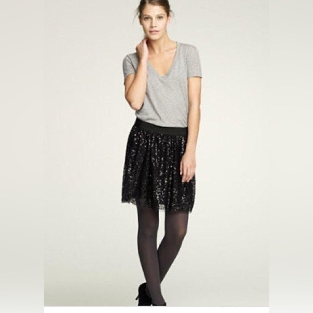 NWOT JCrew sequin mini party skirt